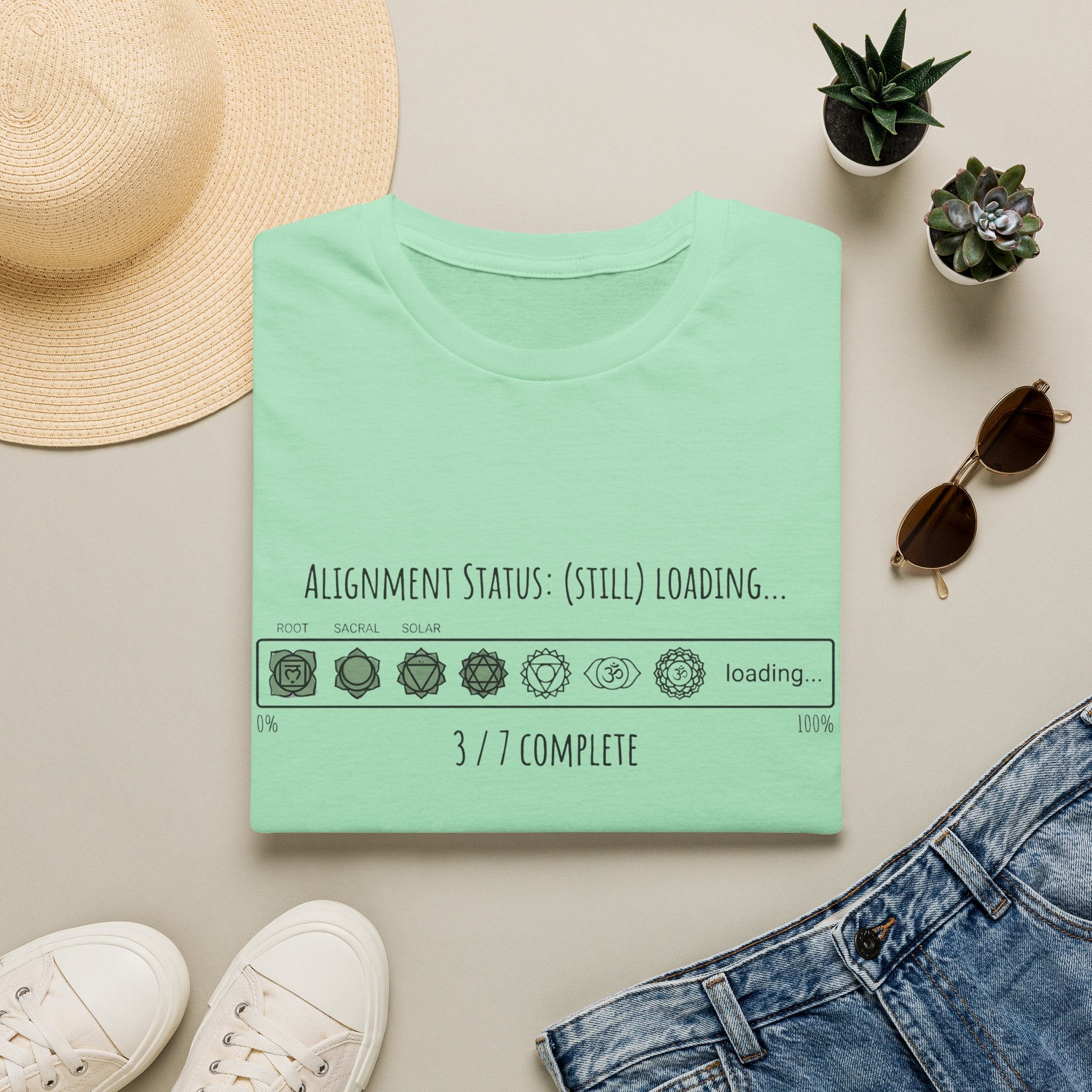 Alignment Status Still Loading Tee | Ethereal Spiritual Graphic Shirt