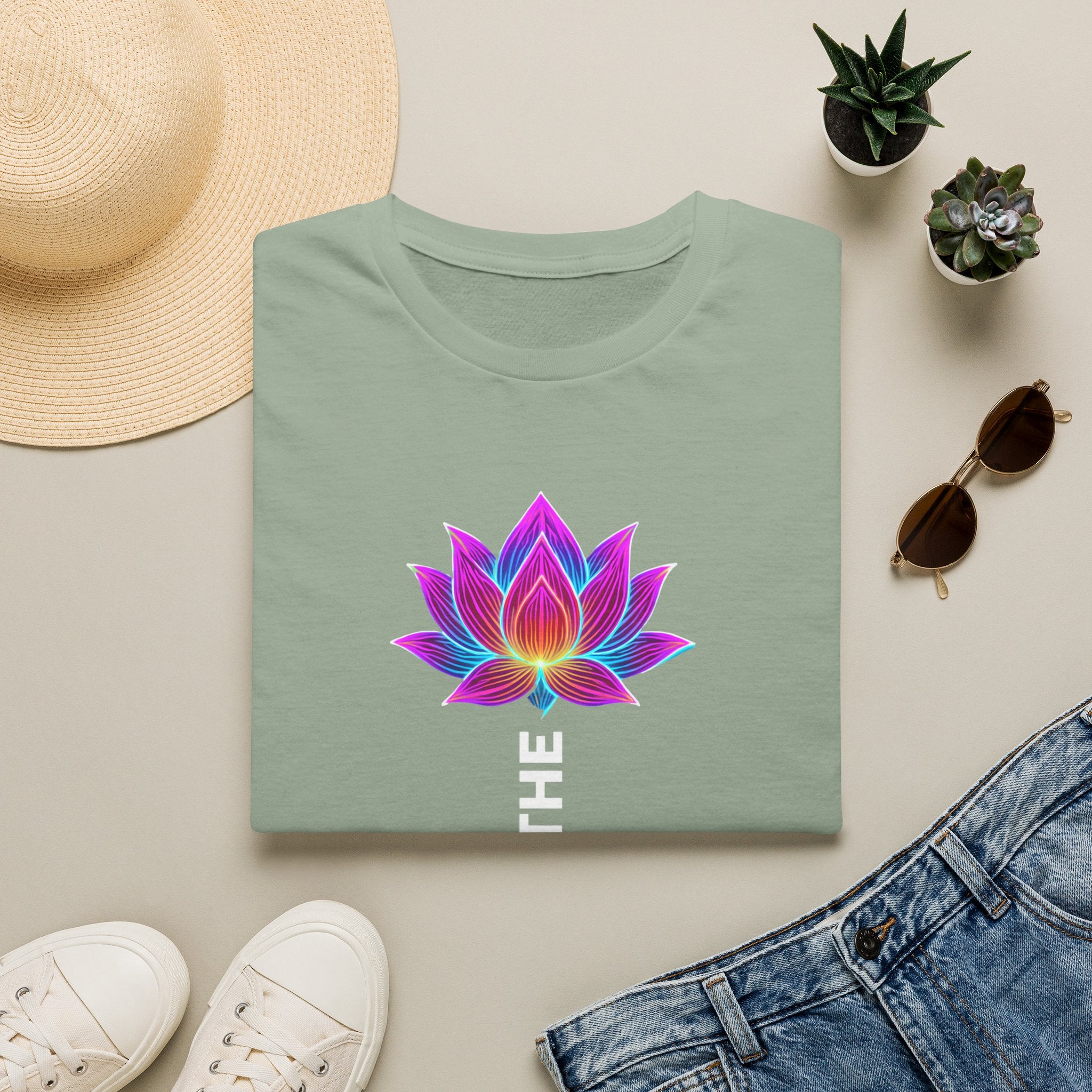 Neon Lotus Breathing T-Shirt