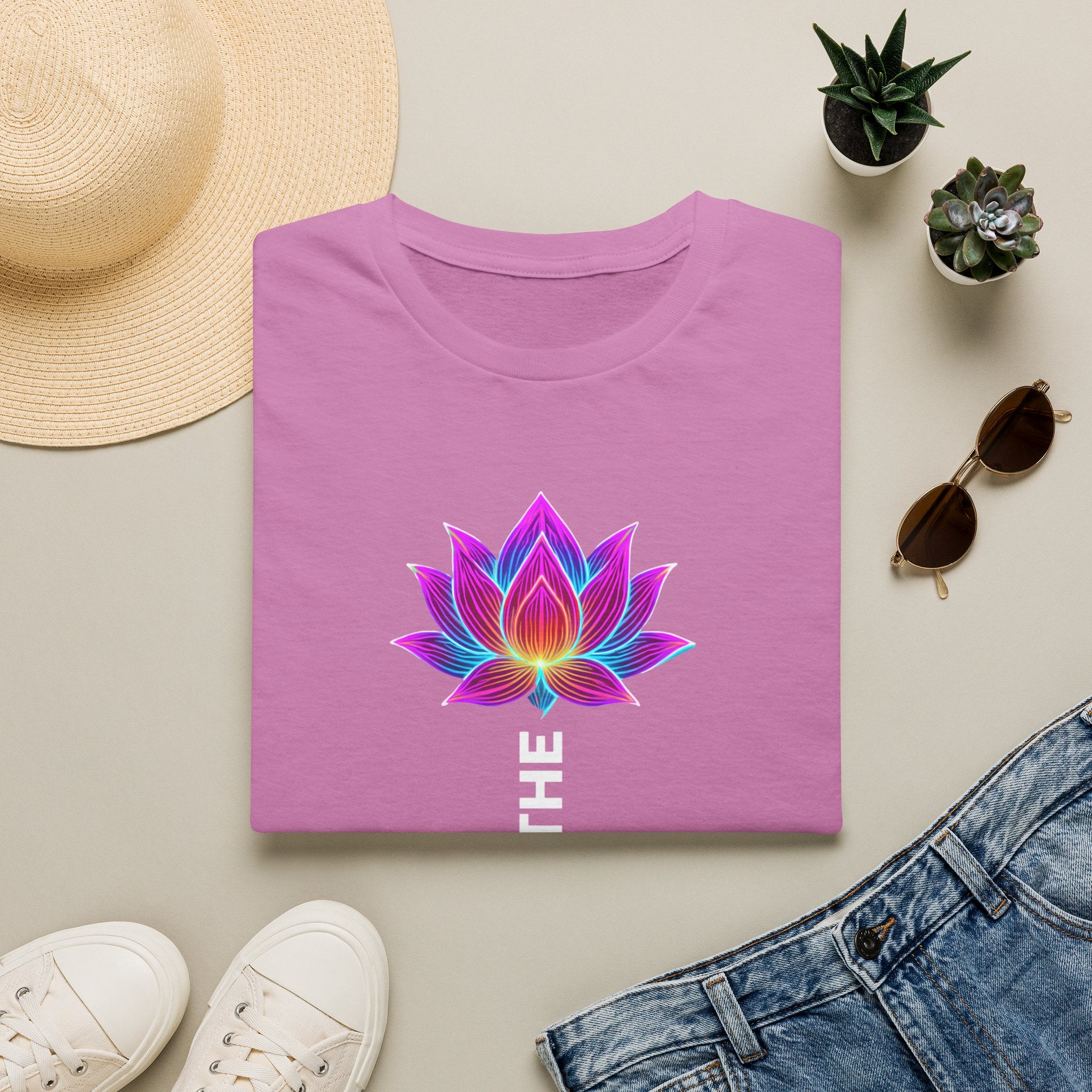 Neon Lotus Breathing T-Shirt