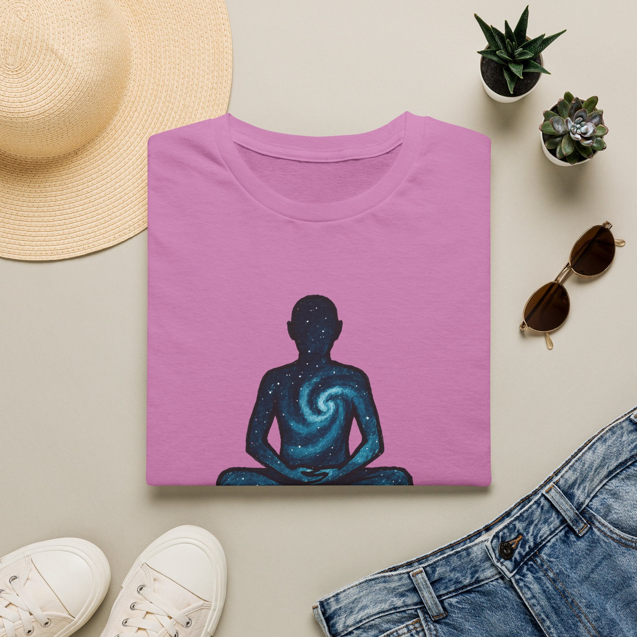 Galaxy Meditation Silhouette T-Shirt