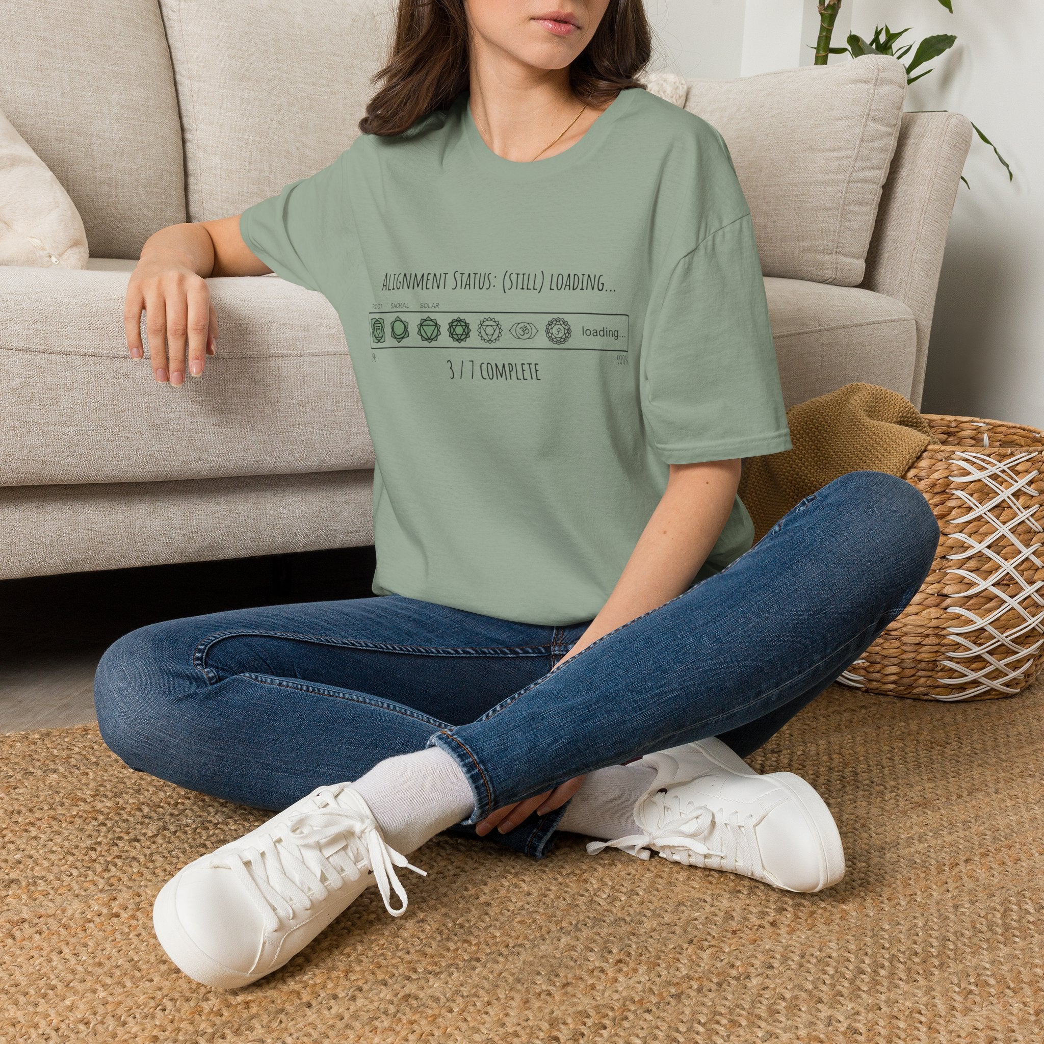 Alignment Status Still Loading Tee | Ethereal Spiritual Graphic Shirt