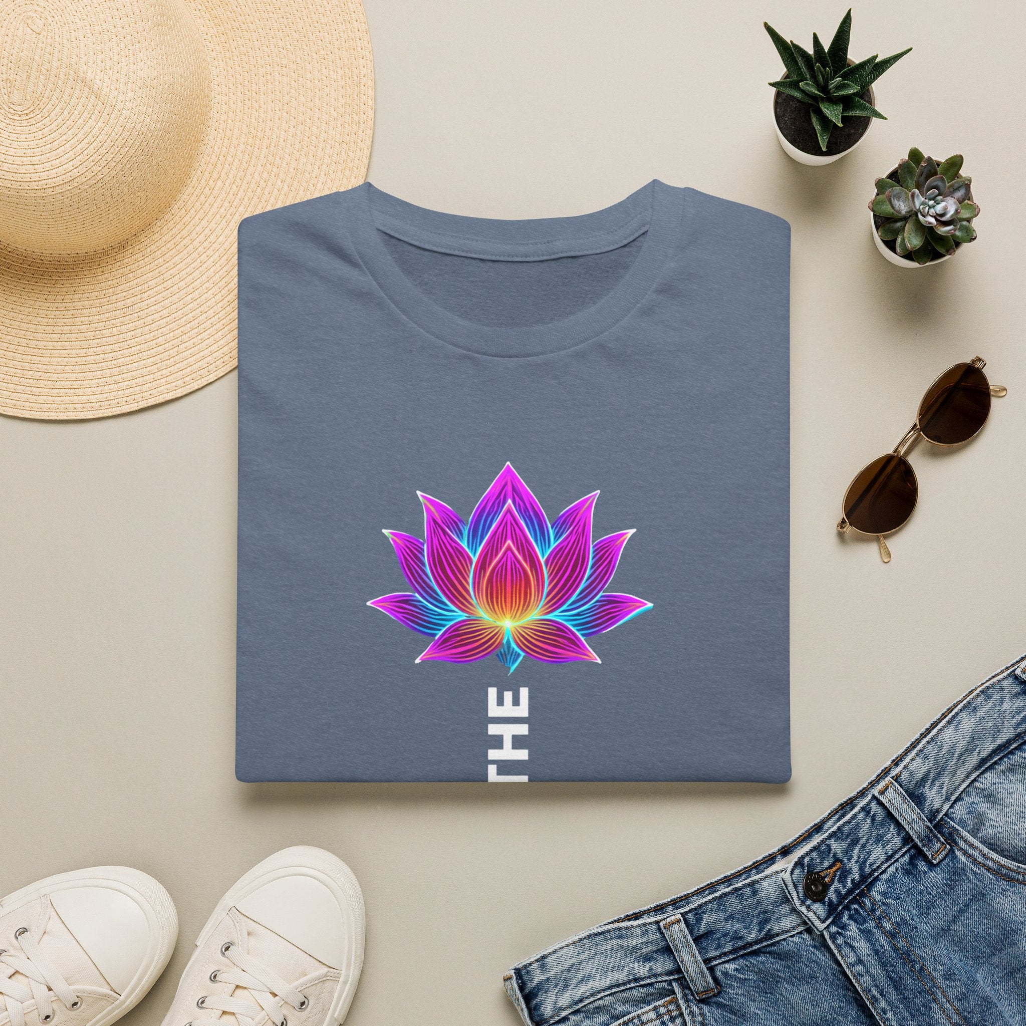 Neon Lotus Breathing T-Shirt