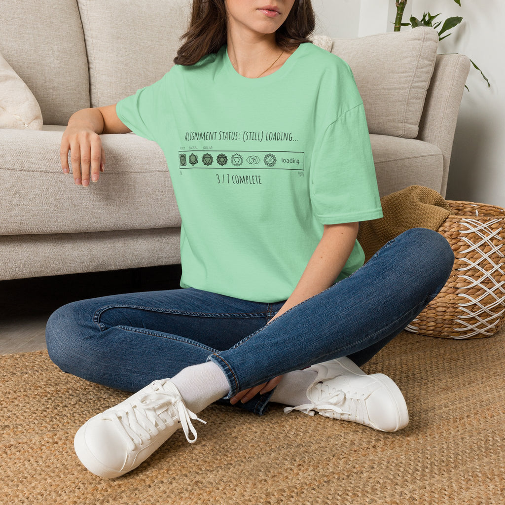 Alignment Status Still Loading Tee | Ethereal Spiritual Graphic Shirt