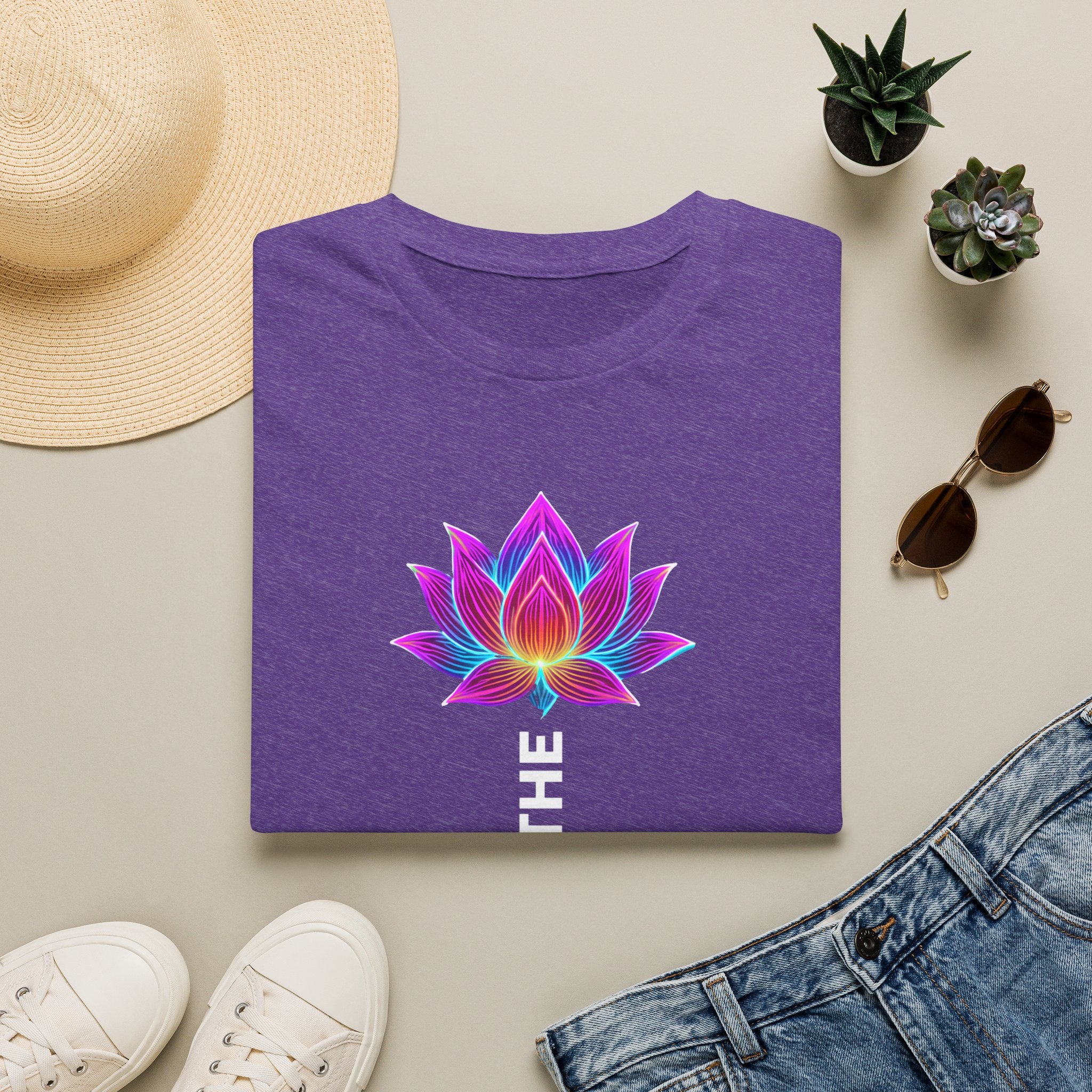 Neon Lotus Breathing T-Shirt