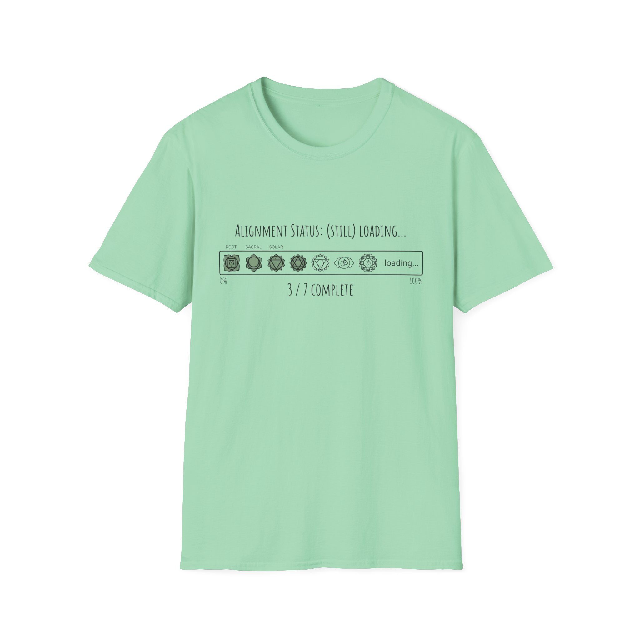 Alignment Status Still Loading Tee | Ethereal Spiritual Graphic Shirt