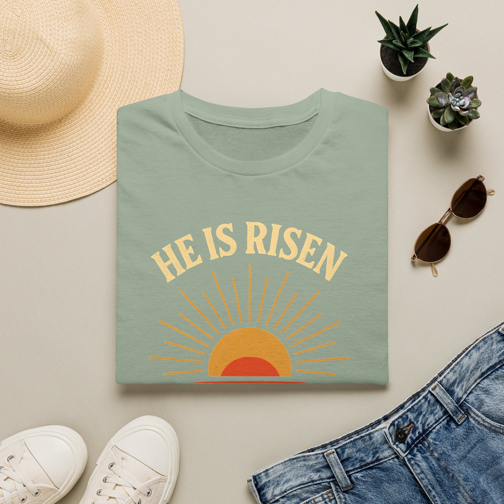 He Is Risen Sunrise T-Shirt