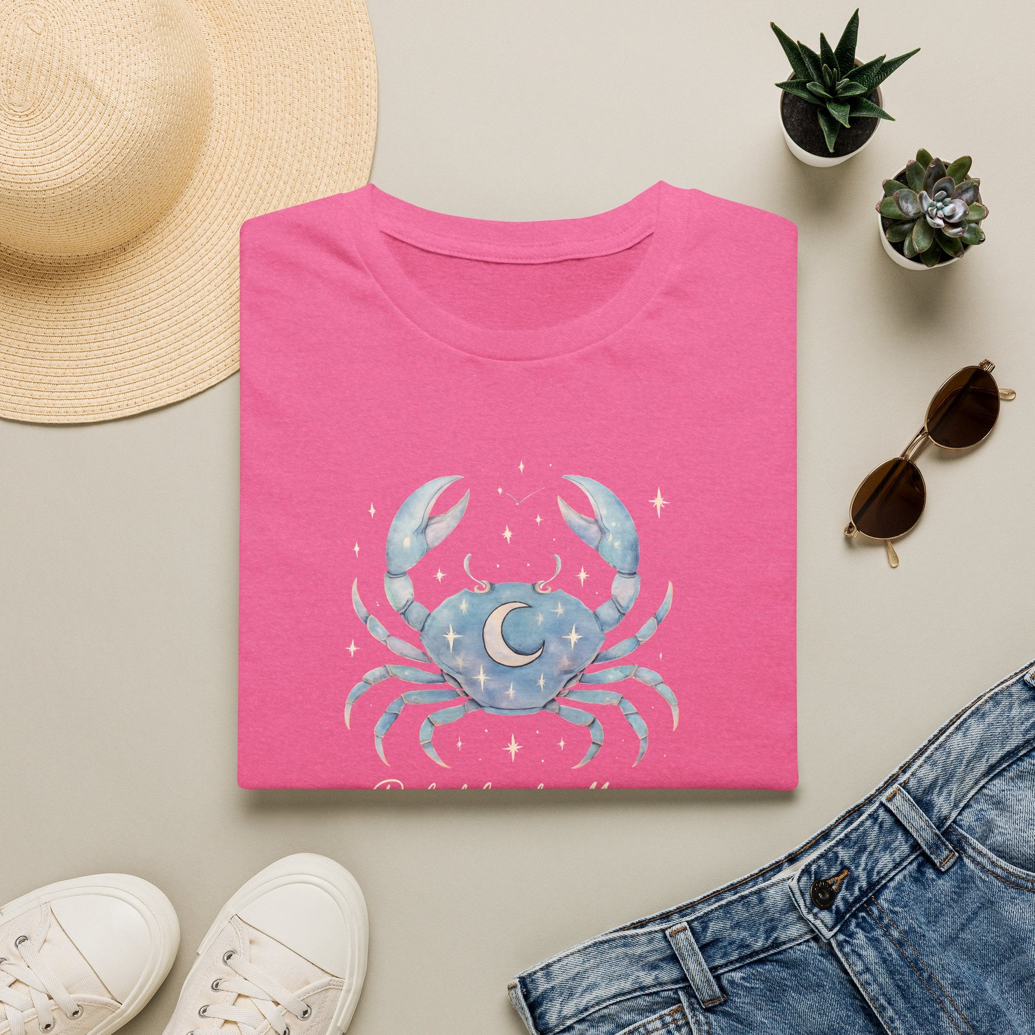 Moonlit Crab Illustration T-Shirt
