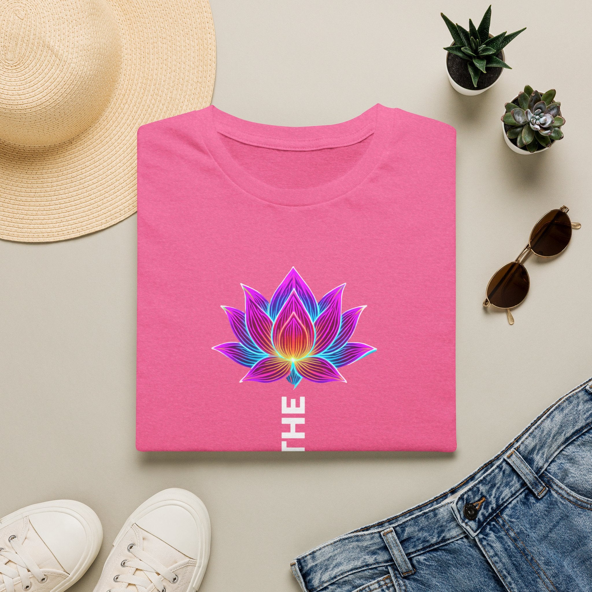 Neon Lotus Breathing T-Shirt