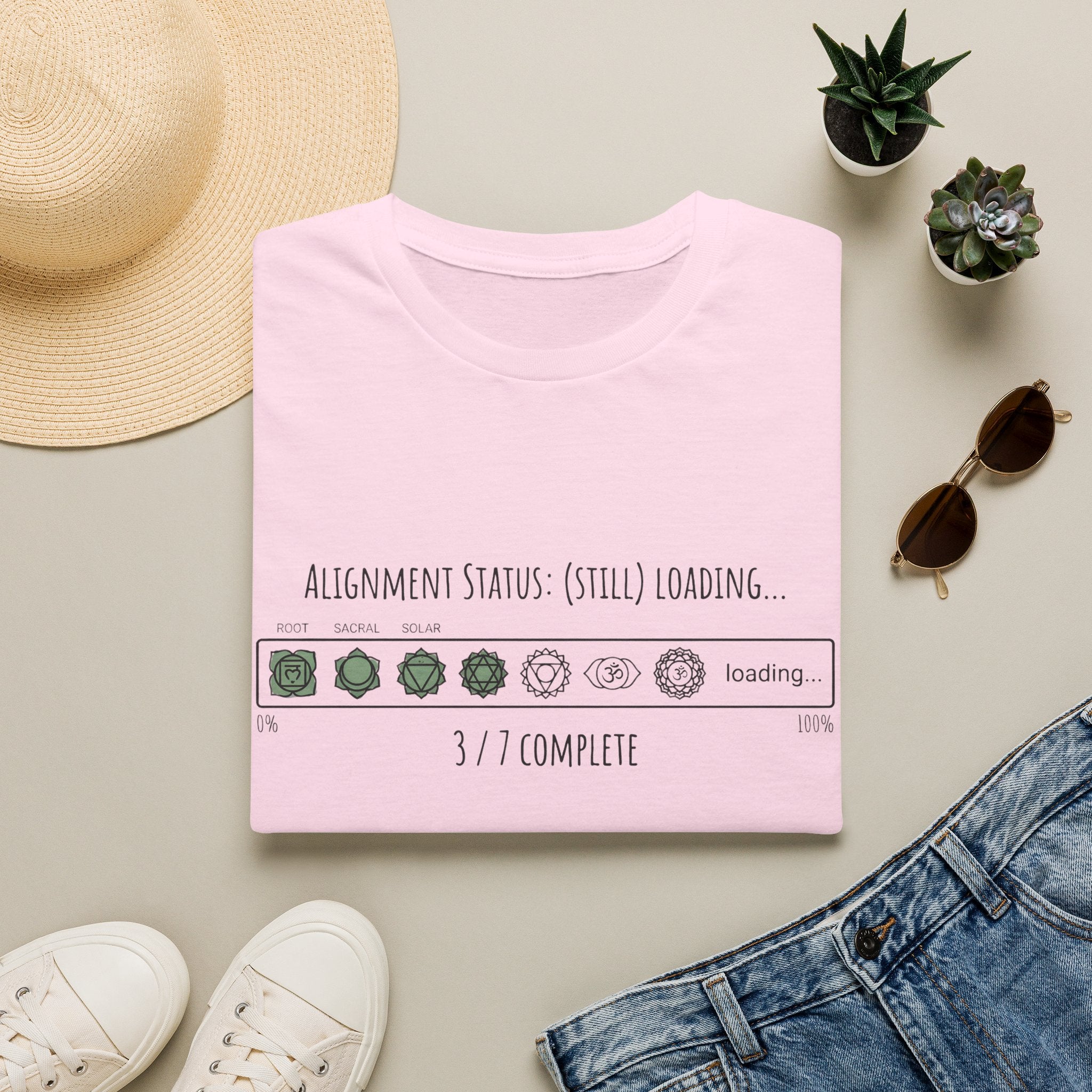 Alignment Status Still Loading Tee | Ethereal Spiritual Graphic Shirt